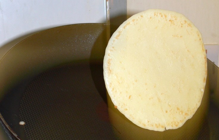 Tossing the pancake