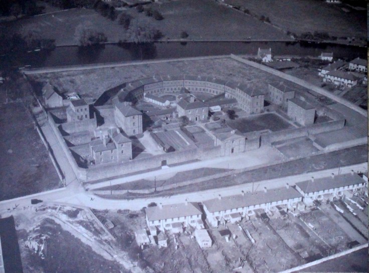 Aerial photo of the prison