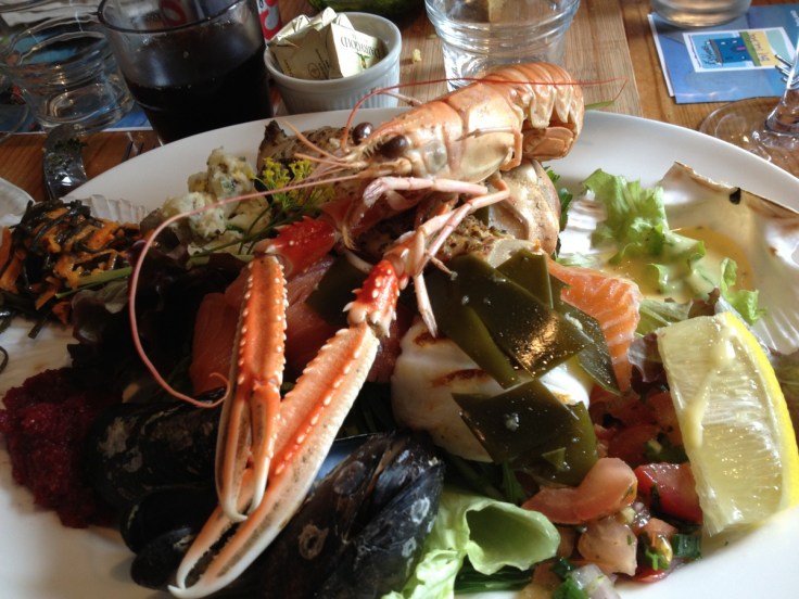 Seafood platter