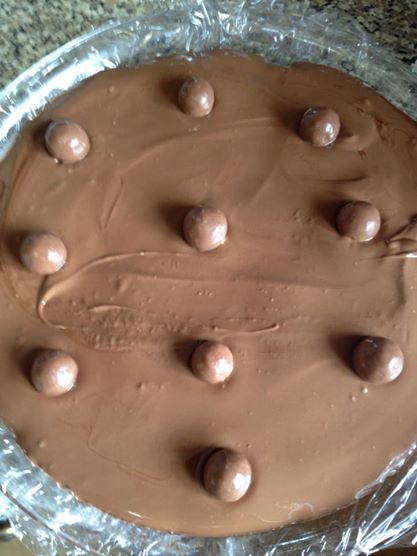 Mars bar and Malteser cake