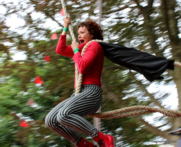 Swinging through the trees