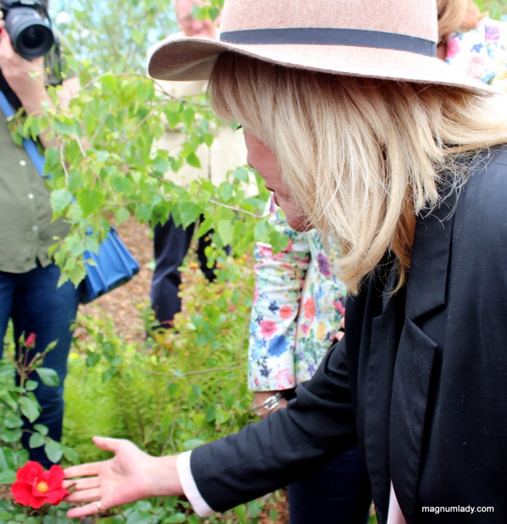 Joanna with her WB Yeats rose