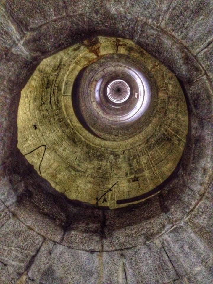 Looking up inside the Round Tower