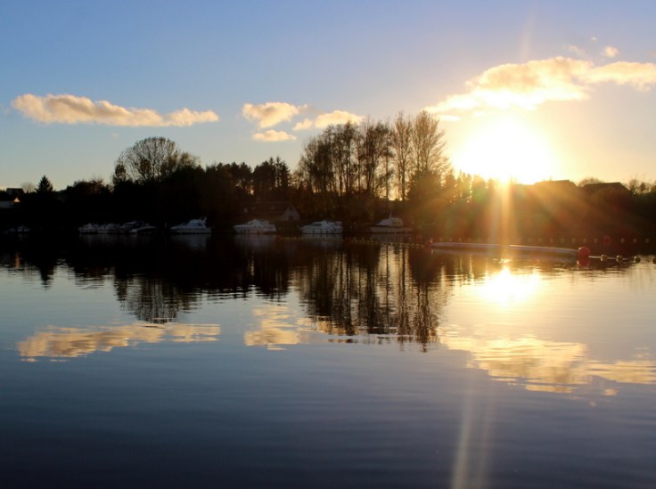 Sunset over the River Erne