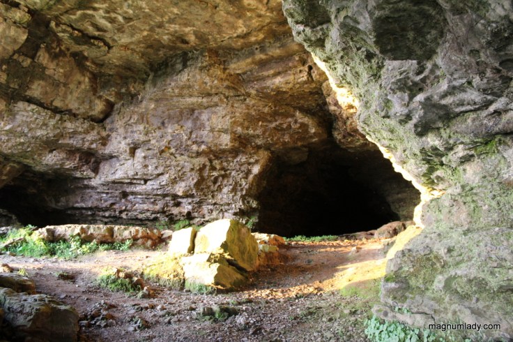 The mouth of the cave