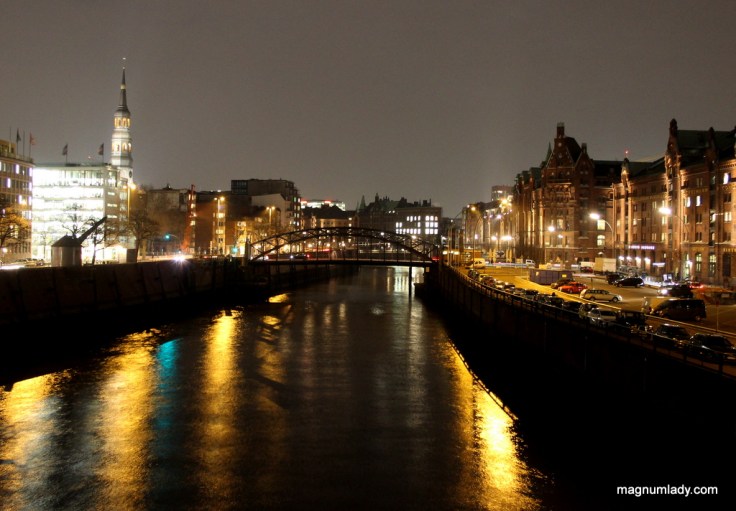 Hamburg at night