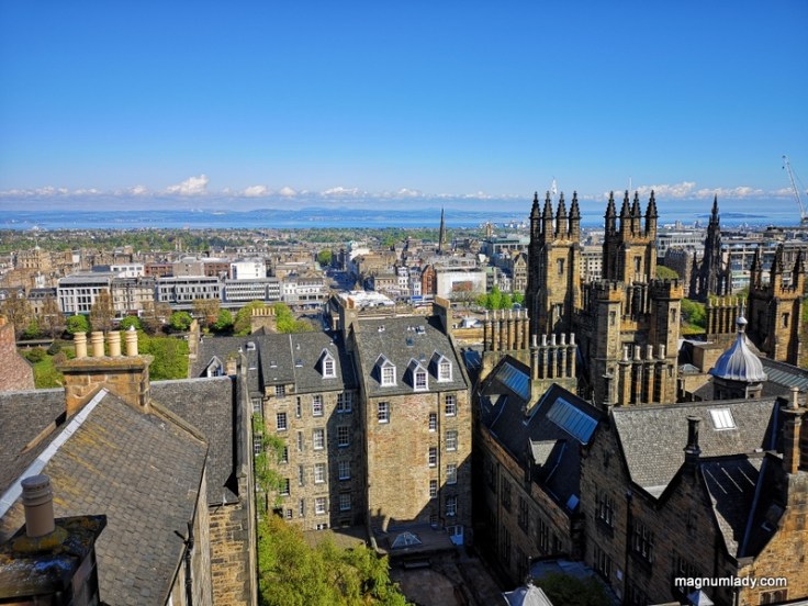 The view over Edinburgh